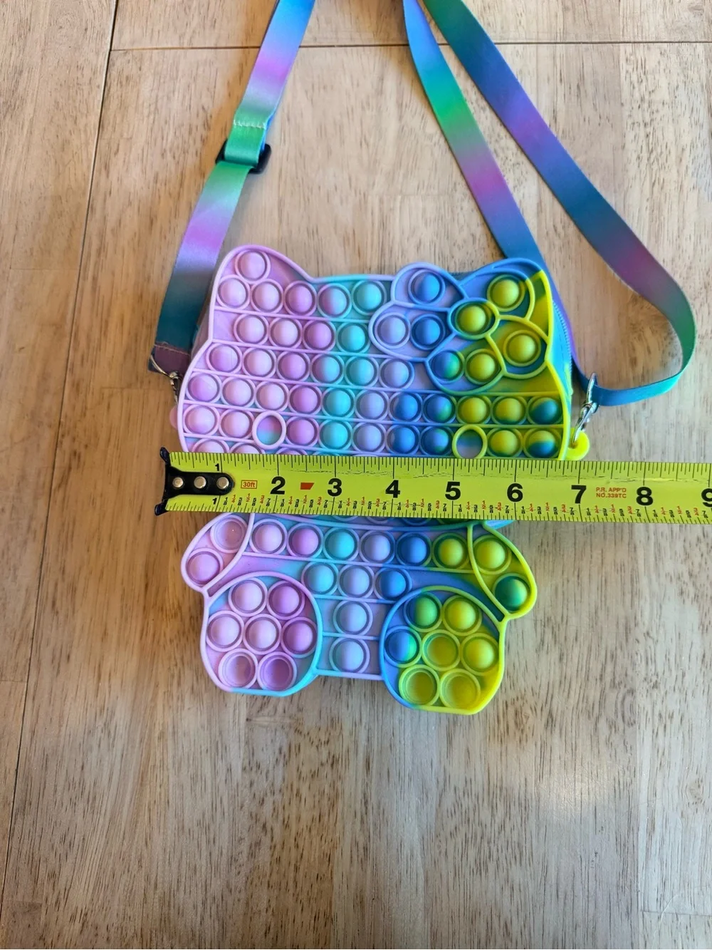 Kids Rainbow Hello Kitty Pop-It Crossbody Bag - Multicolor